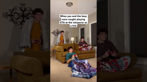 When you and the boys were caught on the GTA 5 loading screen at the sleepover