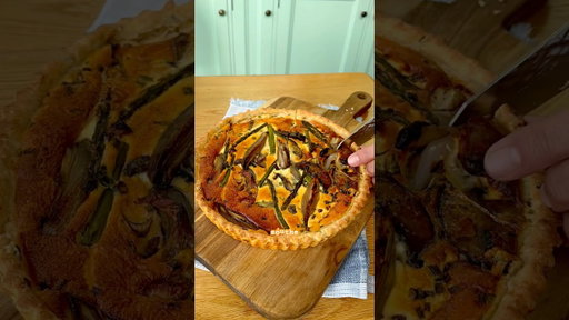 Mushroom, Shallot and Asparagus Quiche