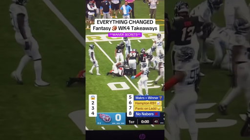 BIGGEST fantasy football takeaways #fantasyfootball #fantasyfootballweek5