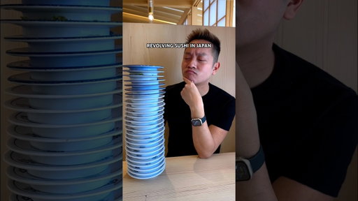 How many sushi plates could you eat? #shorts