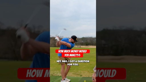 100yards=$100🤑 For ever yard David hits his 1 iron, he gets a dollar! 👀