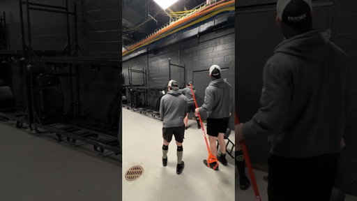 Chaos before an NHL Game with the Anaheim Ducks