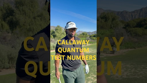 Taking the new @callawaygolf quantum for a test drive. These numbers are insane! #callawaygolf