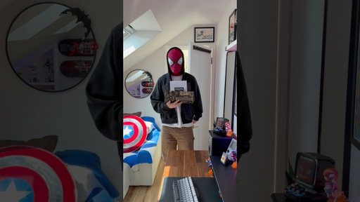#gifted by @LinusTechTips #apartmenttherapy #roominspiration #bedroomideas #spidey #ledlights