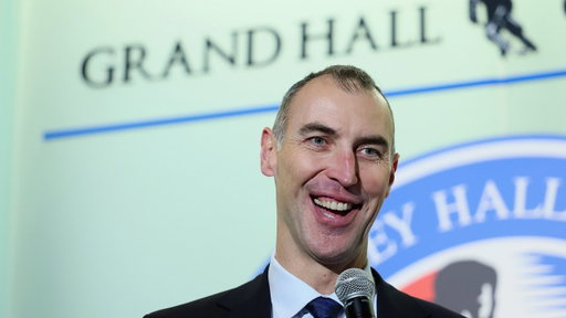 Zdeno Chara is inducted into the Hockey Hall of Fame in Toronto