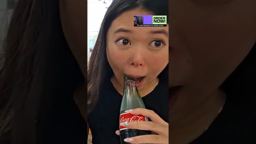 Nick teaches ExtraEmily how to drink