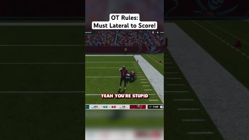 Overtime Rules: Must lateral to score in Madden! #madden #madden26 #gaming #thegoosetv #shorts
