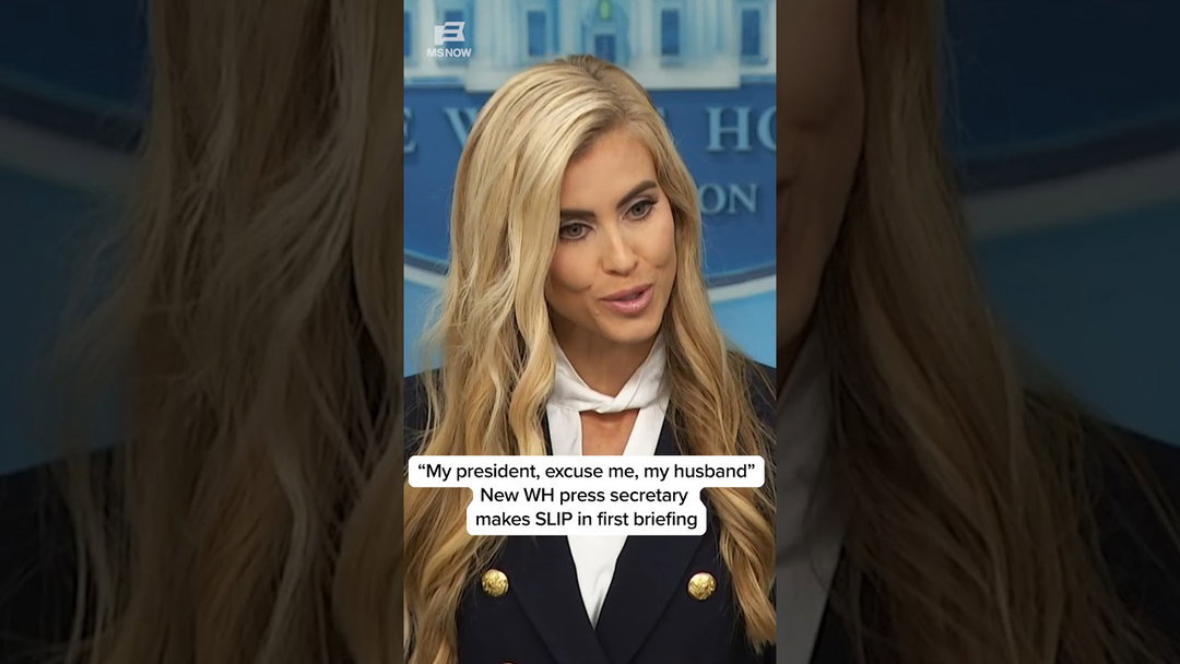 'My president, excuse me, my husband': New WH press secretary makes SLIP in first briefing