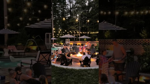 the backyard that came with the house vs the backyard we created