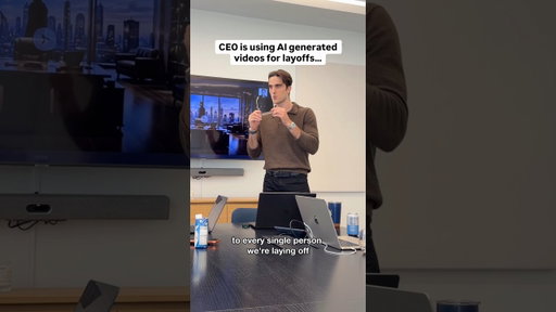 Are cinematic AI layoff videos the future? 😂