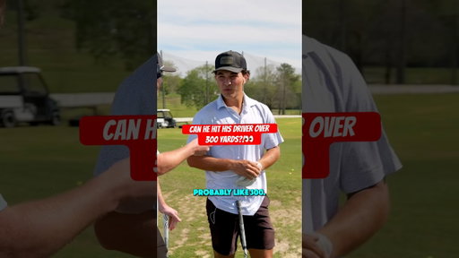 Can he hit his DRIVER 300 YARDS?!👀🤯