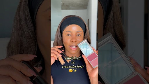 Which comes first, blush or concealer? 🥰✨ #blushhacks #makeuptips #concealer #makeup #blush #beauty