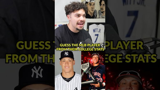 Guess the MLB Player from their College Stats 👀 #baseball #mlb #collegebaseball #trivia #shorts