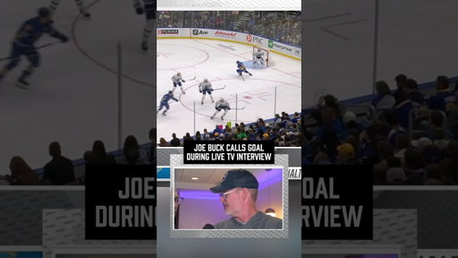 Joe Buck calls Pius Suter goal during live TV interview