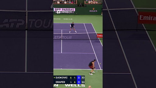 DJOKOVIC WITH ONE OF THE BEST TENNIS POINTS YOU WILL EVER SEE!!!