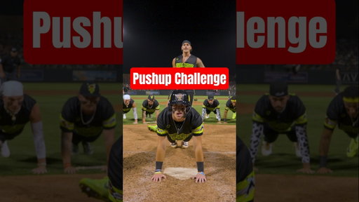 You know we had to hop on the trend😎 #baseball #firefighter #gym #workout #pushups #challenge