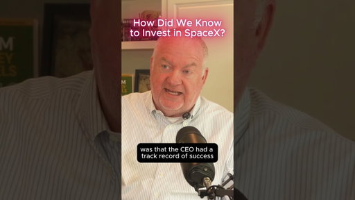 We didn’t invest in SpaceX because we thought we were smarter than Elon Musk.

We invested because w