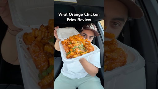 Orange. Chicken. Fries.