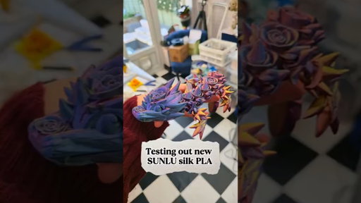 Testing the SUNLU four-colour Silk PLA