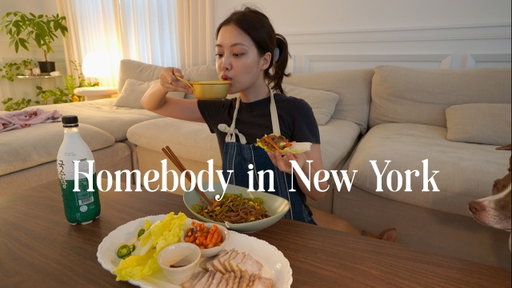 Homebody in New York | Getting in fall mood, new hair, solo eating & drinking comfort food, chitchat