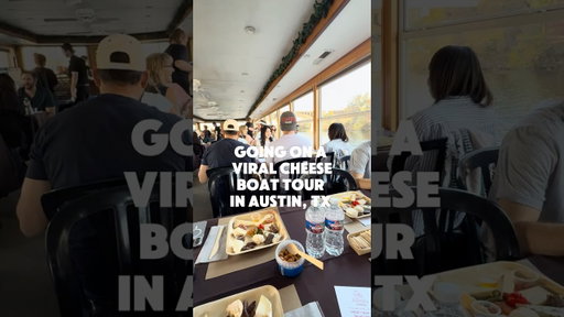 Viral cheese boat tour in Austin, Tx #austintx