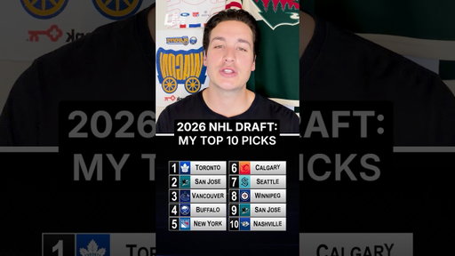 2026 NHL Draft Top 10 Picks #nhldraft #nhldraft2026 #hockey
