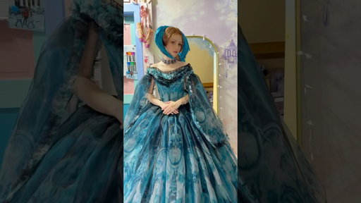 How to wear this Elizabeth from Frankenstein dress! 🤩🩵 #sewing #fashion #diy #costume #cosplay