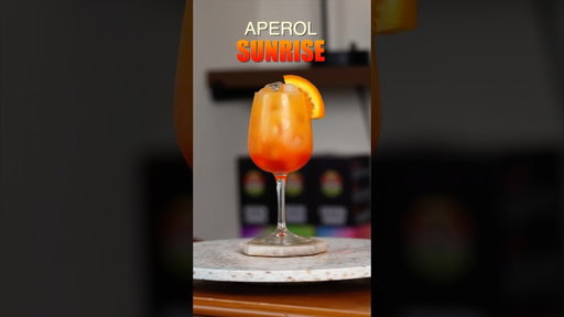 Aperol Sunrise 🌅🍹 #AperolSunrise #SummerCocktails #CocktailRecipe #BartenderLife #EverydayCocktail