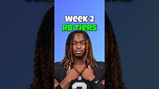 Week 2 Fantasy RB Rankings & Tiers