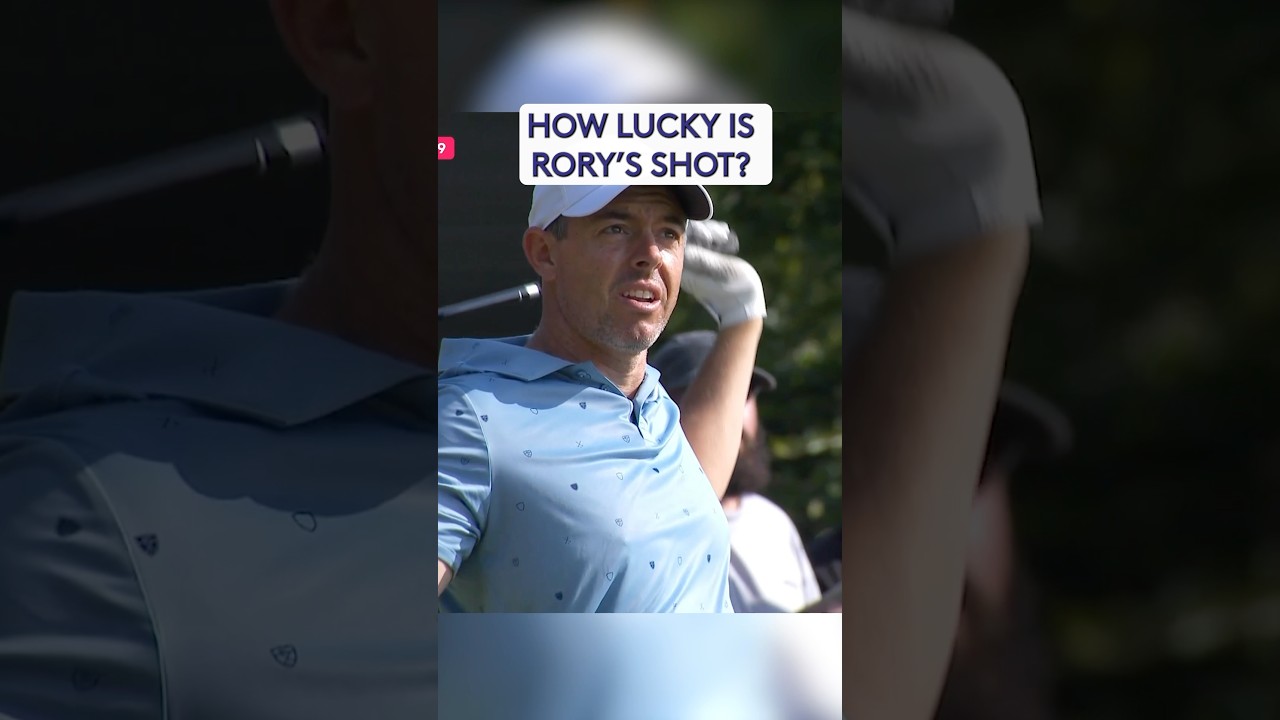 Rory McIlroy’s very LUCKY break 🫣