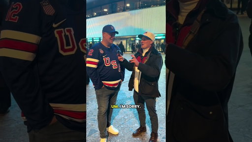 Tim had no idea he was talking to Matt Boldy’s Dad 😂🔥 #nhl #hockey #olympics #fyp