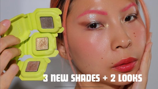NEW! HALF MAGIC BEAUTY 3 NEW EYESHADOW SINGLES TRY ON SWATCHES + 2 LOOKS | ASIAN HOODED EYES
