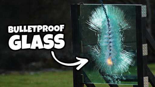 Giant Chain Whip Vs Bulletproof Glass