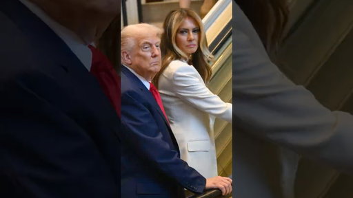 UN Escalator Stops Working as Trump, Melania Step On