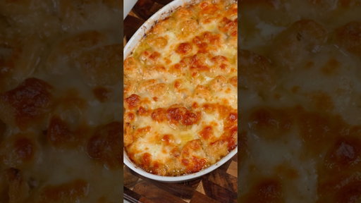 Creamy Baked Shellbows Mac & Cheese (Gratin-Style) #shorts
