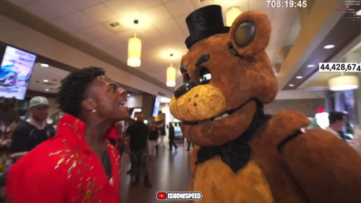 iShowSpeed Meets Freddy Fazbear! 😂*GONE WRONG*