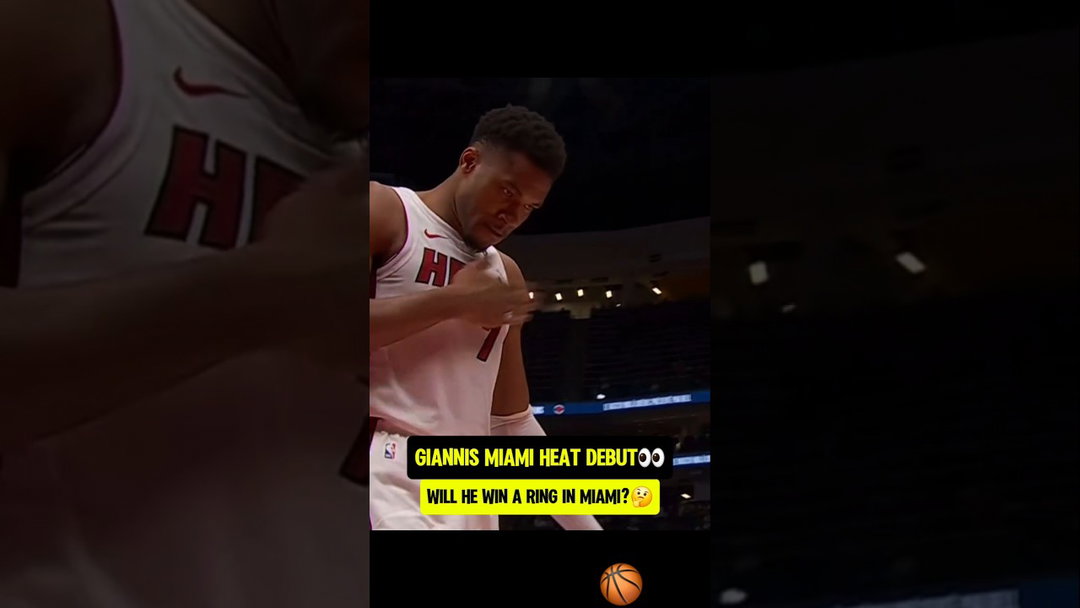 Giannis makes his Miami Heat DEBUT🚨