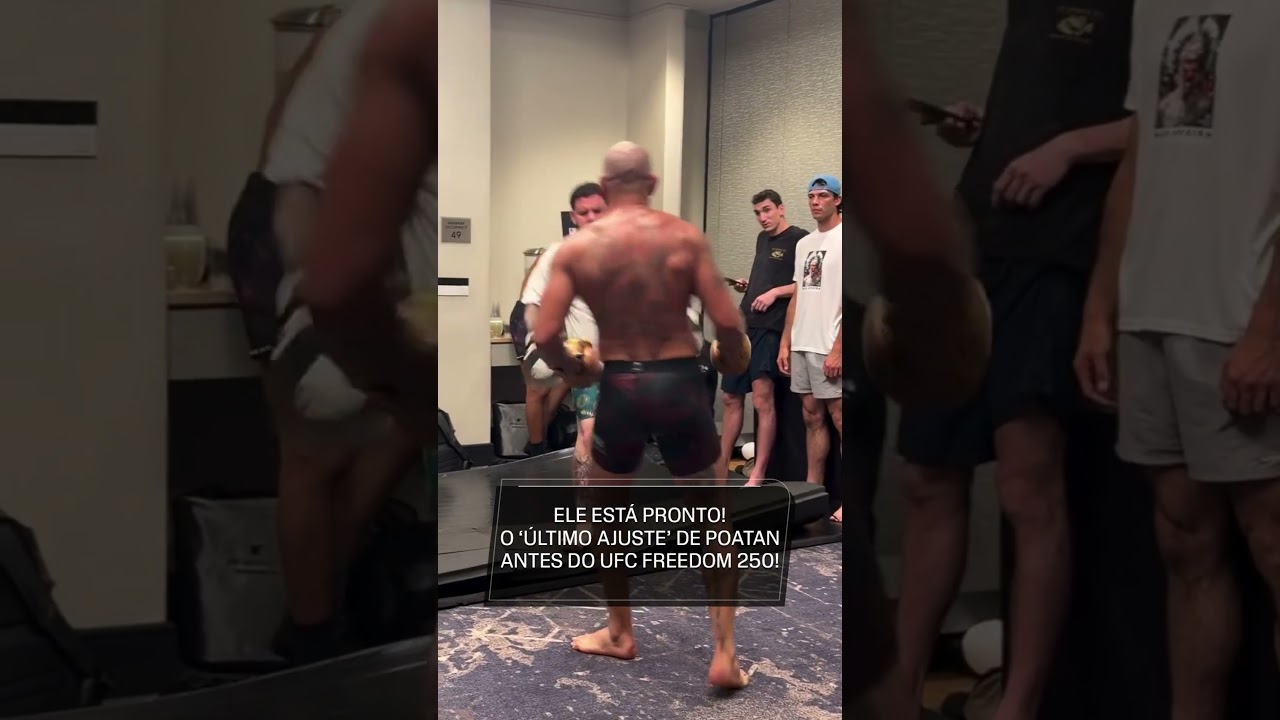 O HOMEM ESTÁ PRONTO! POATAN FEZ SEUS ÚLTIMOS AJUSTES ANTES DE ENFRENTAR CIRYL GANE! CHAMA! #shorts