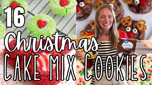 16 Amazing CHRISTMAS COOKIE RECIPES using box cake mix! | Easy COOKIES for CHRISTMAS | Molly Purcell