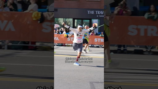 26.2 miles on 1 leg 👏🏼 #nycmarathon
