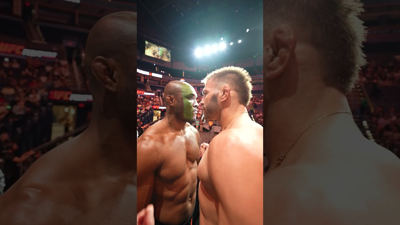 O clima ficou sério entre Dricus Du Plessis e Kamaru Usman 🔥 #UFCOKC
