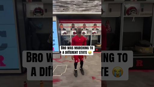 Rutgers Player Failed This Marching Challenge 😅