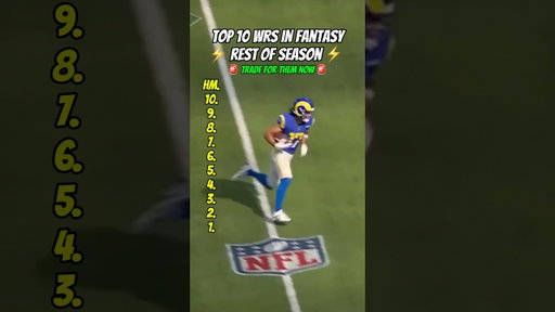 Top 10 WRs: Week 8 Fantasy Football (Rest Of Season) ✅