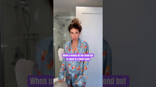 when u wanna do the trend but ur alone in a hotel room #trending #whatsup #comedy