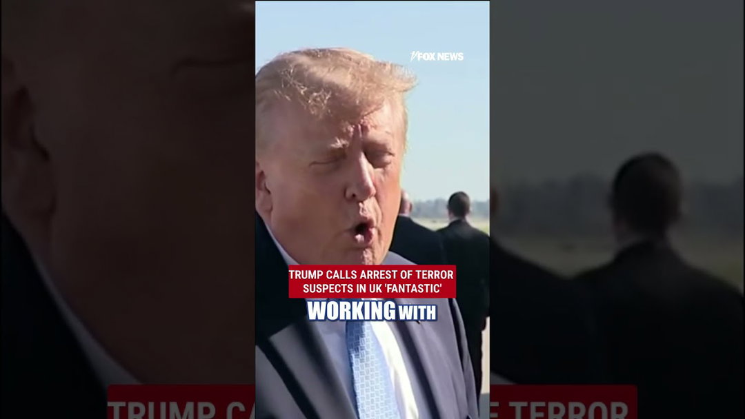 BREAKING: Trump REACTS after terror suspects arrested in UK #trump #shorts #breakingnews