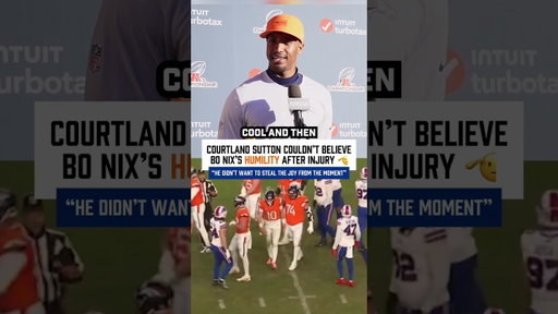 Courtland Sutton Could NOT Believe Bo Nix Injury News 🫡🥺