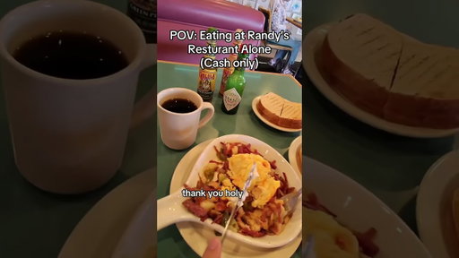 POV: Eating at Randy’s Restaurant Alone (cash only)