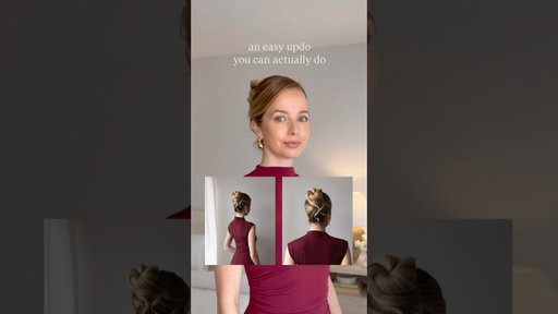 very easy updo you can actually do❤️ #hairtutorial #updo #easyhairstyles