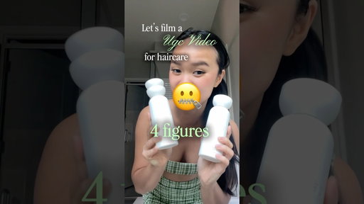 Let’s film a UGC video for a 4-figure hair care deal #ugcexample