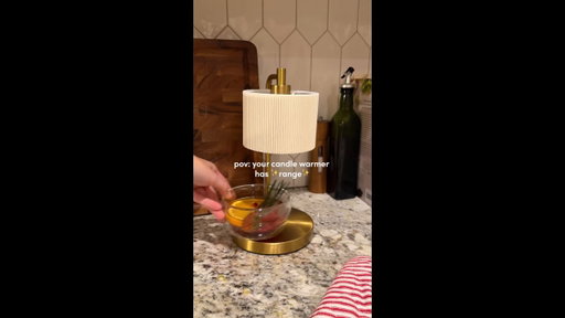 Seasonal sadness? Not on my candle warmer's watch ✋🕯️ #candlewarmer #simmerpot #cozyseason